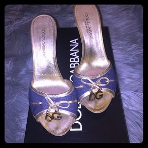 Dolce & Gabbana Heels Slide 💯% Authentic